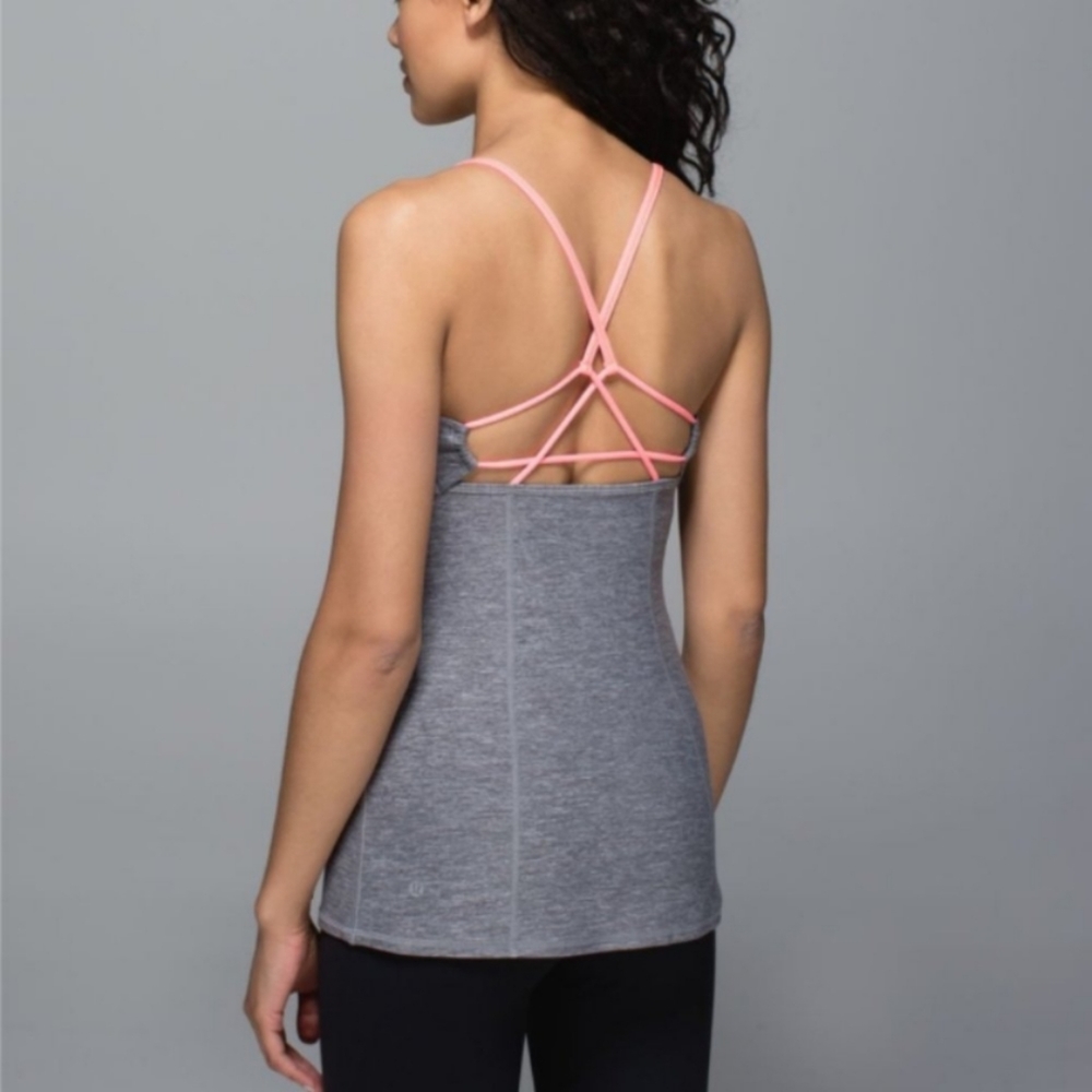 SOLD ✨[Lululemon] Dancing Warrior Tank Slate Grapefruit 6